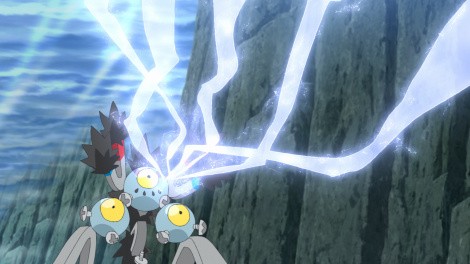 Scene from the anime Pokémon Horizons episode 80